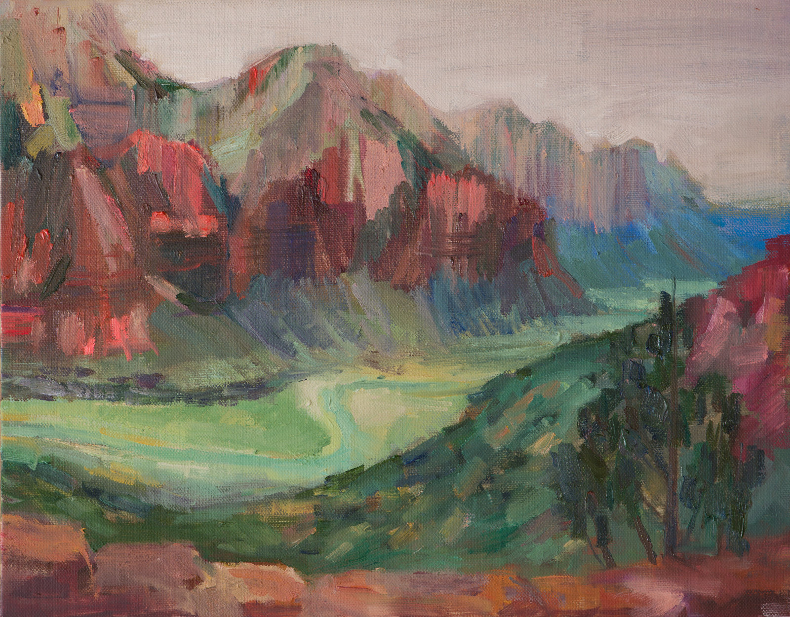 Landscape artwork by Yulia Balenko